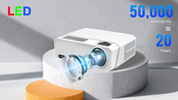 Projecteur Everycom HQ9W 1080P 4K supportant le projecteur vidéo LCD LED 8000 Lumens avec système Android pour l'extérieur