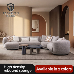 Divano Sezionale Chesterfield dal Design Moderno per <span class=keywords><strong>Soggiorno</strong></span>, Arredamento di Lusso per Camera da Letto, Mobili Modulari Curvi per Hotel - Product Image 1