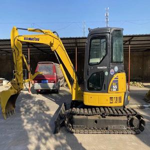 รถขุดขนาดเล็ก Komatsu PC55mr มือสอง นำเข้าจากญี่ปุ่น พร้อมมอเตอร์เดิม ปั๊มเกียร์ ชุดเกียร์ แบริ่ง PLC น้ำหนักใช้งาน 5.5 ตัน รุ่นปี 2021 - Product Image 2