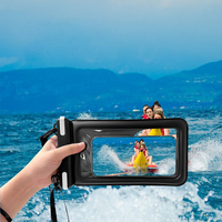 Nouveauté : Pochette étanche pour téléphone portable, PVC, écran tactile, sac étanche pour téléphone portable pour la natation, la plongée, le rafting