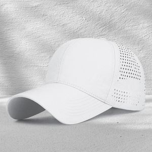 Casquette de baseball unisexe de haute qualité, 100% polyester, perforée, découpée au laser, sportive, décontractée, séchage rapide - Product Image 5