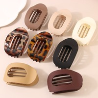 IFOND Pince à cheveux en forme de banane ovale creuse, tons neutres variés, personnalisable OEM, en gros, pour femmes, usage quotidien et bureau