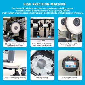 Máquina Pulidora Automática <span class=keywords><strong>Profesional</strong></span>, Robot <span class=keywords><strong>de</strong></span> Pulido <span class=keywords><strong>de</strong></span> Precisión para Superficies Metálicas <span class=keywords><strong>de</strong></span> Ruedas <span class=keywords><strong>de</strong></span> Aluminio, Equipo <span class=keywords><strong>de</strong></span> Pulido Cilíndrico - Product Image 2