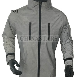 Ad alta visibilità luce-peso di notte sport all'aria aperta <span class=keywords><strong>bike</strong></span> ciclo argento rivestimento riflettente per la sicurezza abbigliamento - Product Image 1