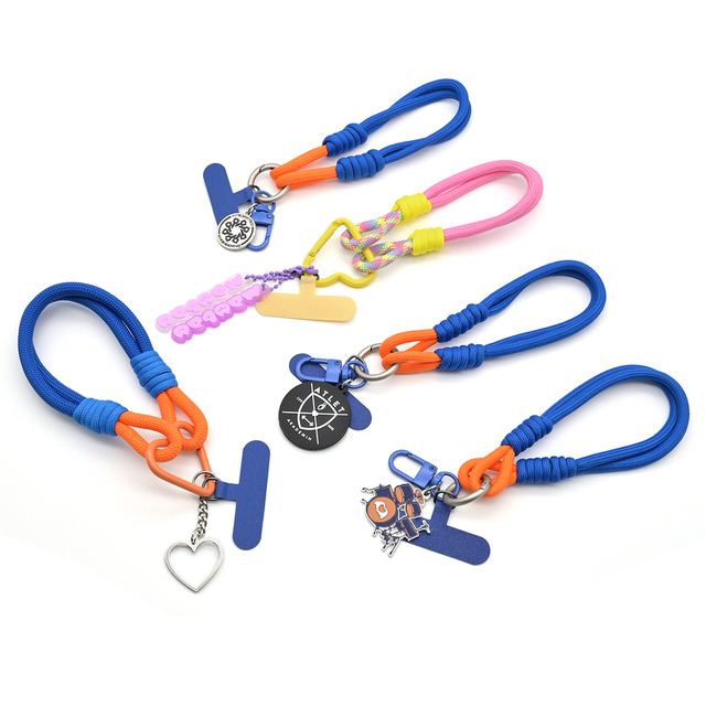 OEM Adjustable Polyester Phone Lanyard Strap  Anti-Theft Self-Locking Anti-Loose Mobile Phone Wrist Lanyard