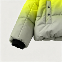 Manteau rembourré imperméable réversible à capuche pour femme - Veste à bulles coupe-vent à manches longues