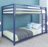 Lit superposé pour enfants Royal Interiors Pilio Lit superposé en métal simple (en bas) + simple (en haut)-Cadre uniquement