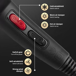 Pengering Rambut WAIKIL Salon Kecepatan Tinggi Grosir Pengering Rambut Motor AC Pengering Rambut Bertenaga Kuat Mendukung Udara Dingin dan Panas - Product Image 6