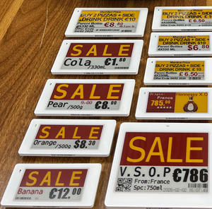 Esl Waterproof <b>Box</b> Automatic Label Esl Intelligent Change Price Digital Price Tag Supermarket Esl System Electronic Shelf Labels - Product Image 1