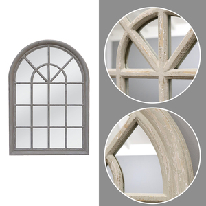 <span class=keywords><strong>Espejo</strong></span> arqueado decorativo de fábrica, <span class=keywords><strong>espejo</strong></span> de madera de cuerpo entero para decoración de muebles de sala de estar, espejos de <span class=keywords><strong>ventana</strong></span> - Product Image 3