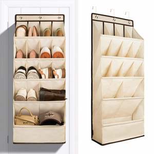 High Quality Flat Bottom with 15 Pockets Cabinet Behind Door Multifunctional Shoe Storage Hanging Bag for Shoes Organizer - Product Image 2