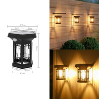 Best-seller transfrontalier : Ampoule cylindrique à filament de tungstène solaire, détecteur de mouvement, haute luminosité, étanche, pour mur extérieur