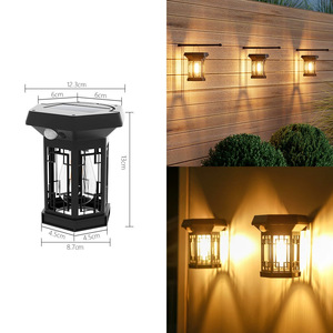 Bombilla Cilíndrica de Filamento de Tungsteno con Energía Solar, Sensor de Movimiento, Alta Luminosidad, Impermeable, para Exteriores, Éxito de Ventas Transfronterizo - Product Image 4