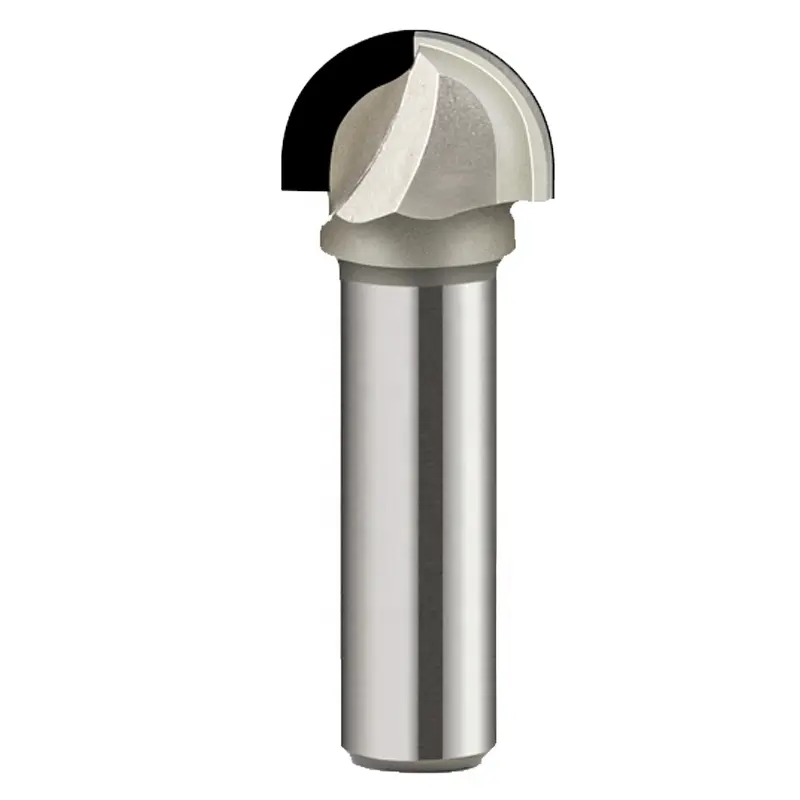 Diamante PCD Nariz Redondo router bits cove bit caixa de ferramentas para trabalhar madeira para móveis de madeira arco circular cortador