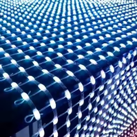 Tapis magique de levage extérieur à écran souple P25 LED avec affiche numérique transparente de vol de drone et affichage de tapis volant