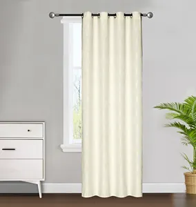 Factory supplier Polyester Jacquard Window Curtain for Living Room, High Quality Geometric Modern Curtain for Bedroom