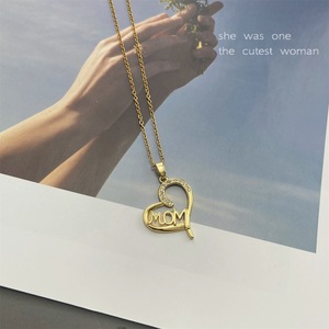 Moda de acero inoxidable mamá carta amor collar regalo del Día DE LA MADRE collar dijes colgante collar el mejor regalo <span class=keywords><strong>para</strong></span> la madre - Product Image 6