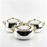 Ensemble chauffe-plats contemporain Glam 1L 2L 3.5L – Présentoir portable pour événements haut de gamme et buffets