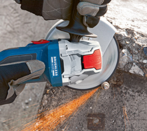 <span class=keywords><strong>Amoladora</strong></span> Angular Inalámbrica de 18 V GWX180-LI con Motor sin Escobillas, Cambio Rápido X-lock, 125 mm, Compatible con Baterías <span class=keywords><strong>Bosch</strong></span> - Product Image 3