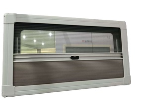 Cadre intérieur de fenêtre de caravane avec rideau plissé et moustiquaire pour remplacement d'accessoires de camping-car - Product Image 2