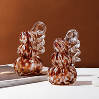 Lanterne Citrouille en Verre Peint Arc-en-ciel Ortus Home pour Halloween et Thanksgiving, Accessoire de Décoration Extérieure pour Adultes et Jardins