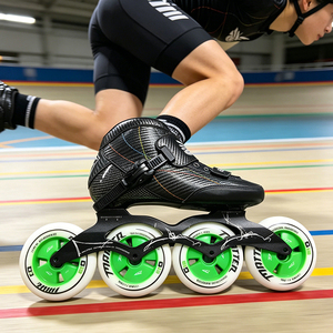 Patins à roulettes professionnels à grande vitesse avec base en fibre de carbone, grandes roues en PU, rollerblades de compétition pour adultes Ruidongle - Product Image 1
