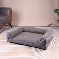 Tear Resistant Stain Resistant Pet <strong>Sofa</strong>, Anti-Skid Anti-Dirty Dog Bed, Zipper Bolster Cushion, Reversible Square Pet Bed