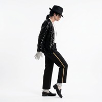 Figurine en silicone grandeur nature de Michael Jackson, pose sur socle, personnalisée OEM, directement de l'usine, pour événements, parcs à thème, musées, collectionneurs