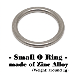 OEM Hong Kong Factory <b>Small</b> Metal O-Ring Buckle Zinc Alloy Circle <b>Handbag</b> Accessories 9.5mm Inner Width Rolling Nickel/Silver - Product Image 1