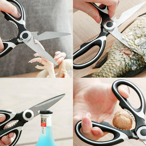 German Stainless Steel Household <b>Scissors</b> Strong <b>Kitchen</b> Broiler Bone Knife Food <b>Scissors</b> Multi-functional Clip - Product Image 5