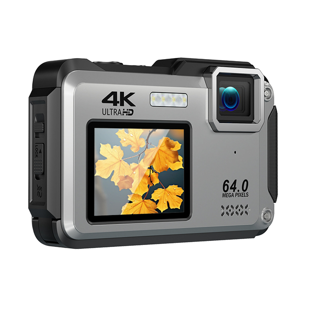 Winait Waterproof 4k Wifi Digital Camera with Dual Screen