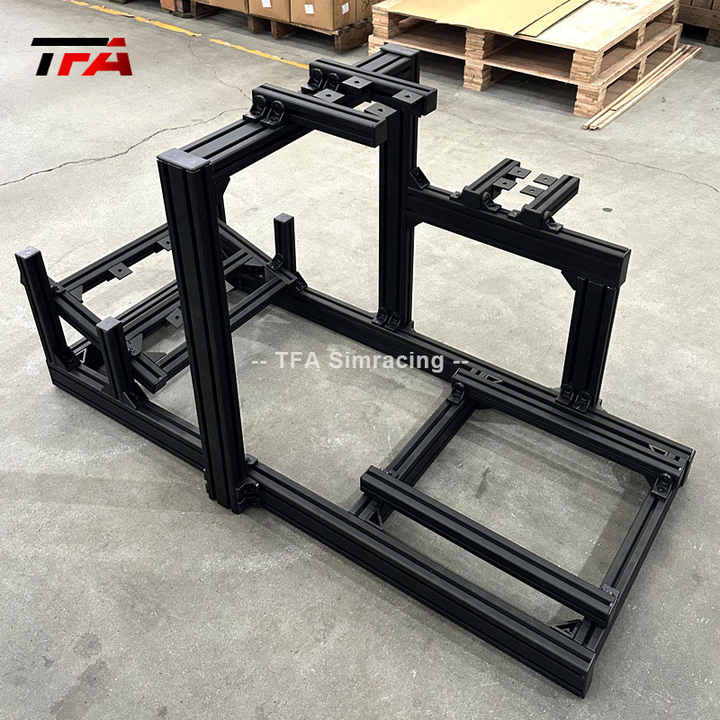 Custom Aluminum Sim Racing Rig with Racing Seat Supports All Games ...