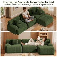 Komprimiertes Modulares L-förmiges Sofa-Set 118 Zoll, Knochenloses Memory-Schaum Modernes Sofa für Wohnzimmer & Schlafzimmer