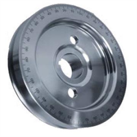 Roue de poulie de manivelle d'égaliseur sculptée en billette d'acier usinée CNC selon votre conception