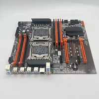 Carte mère X99 prenant en charge deux processeurs LGA2011 Xeon E5 2680 V4 et 32 Go de mémoire DDR4 2400 MHz pour ordinateur de bureau (seule la carte mère)