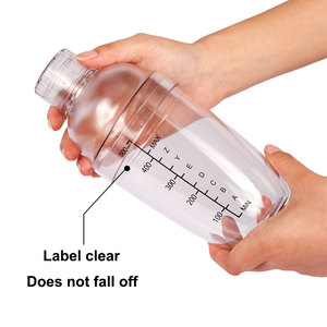 1000ml Cuisine Champagne Boisson Mélangeur Shaker <span class=keywords><strong>Bouteille</strong></span> Bar Barman Outil Jus De Fruits Mélange Tasse PC Plastique <span class=keywords><strong>Martini</strong></span> Cocktail Shaker - Product Image 5