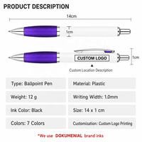 Stylos à bille personnalisés avec logo, vente en gros, stylos à bille pour l'école, cadeaux promotionnels en plastique