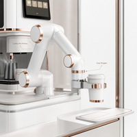 Bras robotisé collaboratif à six axes pour café, charge utile de 5 kg, solution robotique de libre-service pour centres commerciaux, hôtels et gares