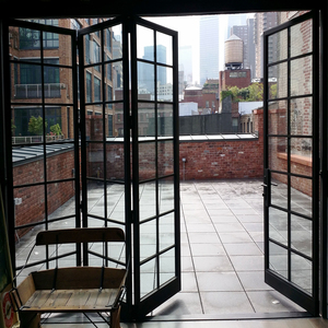Puerta <span class=keywords><strong>Plegable</strong></span> Exterior <span class=keywords><strong>Vertical</strong></span> de Aluminio, Puertas y Ventanas de Aluminio, Puerta <span class=keywords><strong>Plegable</strong></span> de Patio de Vidrio y Aluminio - Product Image 3