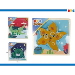 Puzzle marino in legno 5 pezzi assortiti-giochi in legno