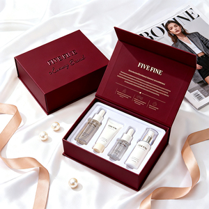 Boîte à rabat magnétique de luxe faite à la main <span class=keywords><strong>50ml</strong></span> 30ml, emballage cadeau magnétique, impression d'étiquettes, emballage pour coffret de soins de la peau - Product Image 1