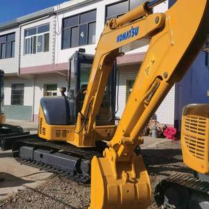เครื่องยนต์แท้จากญี่ปุ่น 5.5 ตัน รถขุดขนาดเล็ก Komatsu Pc55mr-2 รุ่นตีนตะขาบ พร้อมมอเตอร์ปั๊ม - Product Image 4