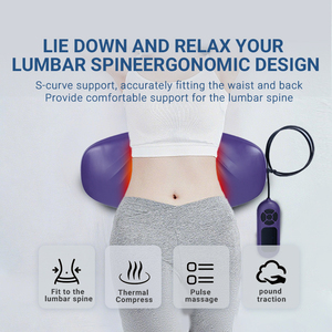 Nouveau Design électrique dos Muscles soulagement dispositif de Traction lombaire dos taille masseur soutien lombaire Relaxation colonne vertébrale soulager - Product Image 3