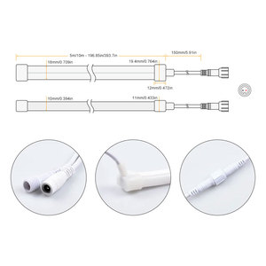 <span class=keywords><strong>Tube</strong></span> néon LED en silicone 10*18mm à émission latérale IP67 24V <span class=keywords><strong>15W</strong></span>/M 120 LED/m SMD2835 découpable pour éclairage de chambre - Product Image 3