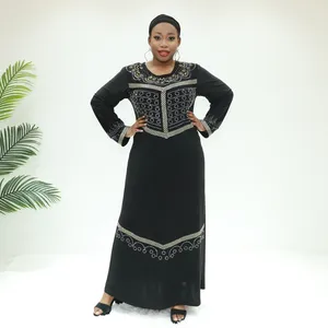 Abito da abbigliamento ricamato PWA4 Congo caftano islamico per modestia