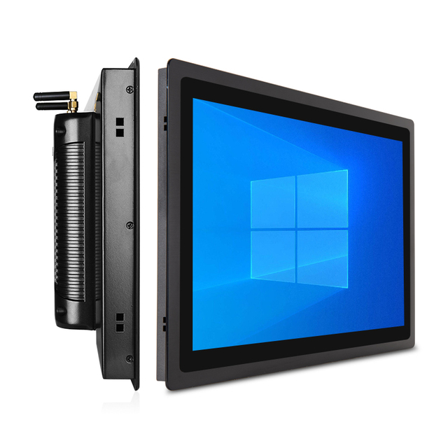 Touchthink 15.6 Inch Aluminum Alloy Cover Fanless Dustproof Waterproof Industrial Capacitive Touch Panel PC J1900 IP65 Embedded