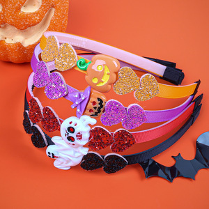 Dibujos animados <span class=keywords><strong>Daemon</strong></span> jugar trucos banda para el cabello Halloween calabaza fantasma diadema lentejuelas amor estrella banda para el cabello fiesta accesorios para el cabello - Product Image 3