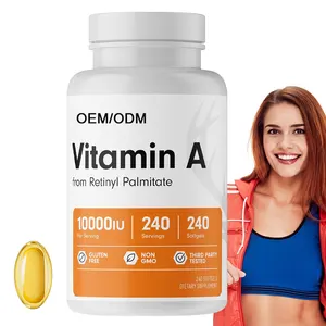Prodotti più venduti OEM e ODM Private Label integratore alimentare aiuta A promuovere la pelle sana e gli occhi vitamina A Softgels
