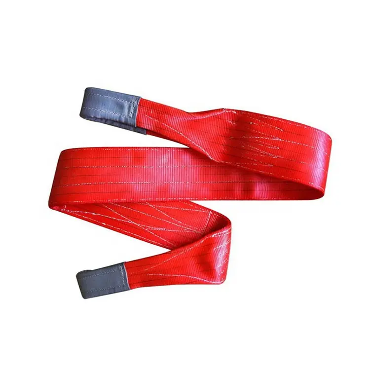 OEM lengte lifting goedkope prijs rood 5 ton hijsband riem