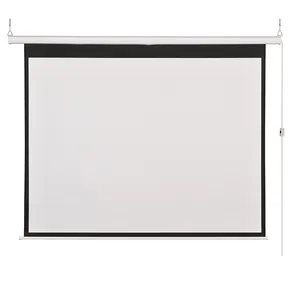 High Quality Matte White Material Outdoor Projector Motorized 120 Inch Projection Screen